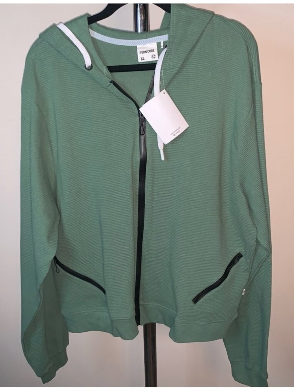 Sovereign Code Green Hoodie with Black Accents